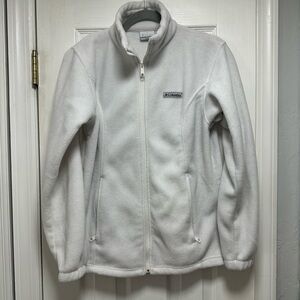 Columbia White Fleece Jacket